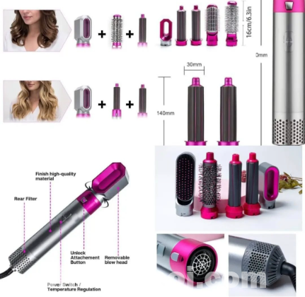 The Ultimate 5-in-1 Hot Air Hair Styling Set